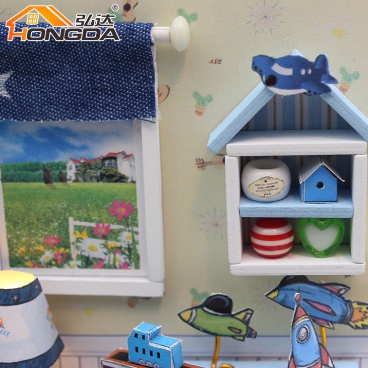 3d Wooden Miniature Dollhouse