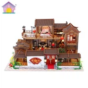 Suav Villa DIY Mini Lub Tsev
