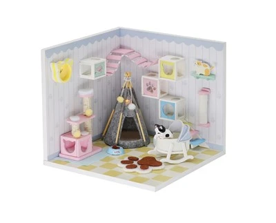 Hongda Cov Khoom Ua Si Chaw Tsim Khoom Doll Plush Cov Khoom Ua Si Doll Chaw Tsim Khoom Ua Lej Cov Khoom Ua Si Kev Kawm Dollhouse Miniature Puzzle
